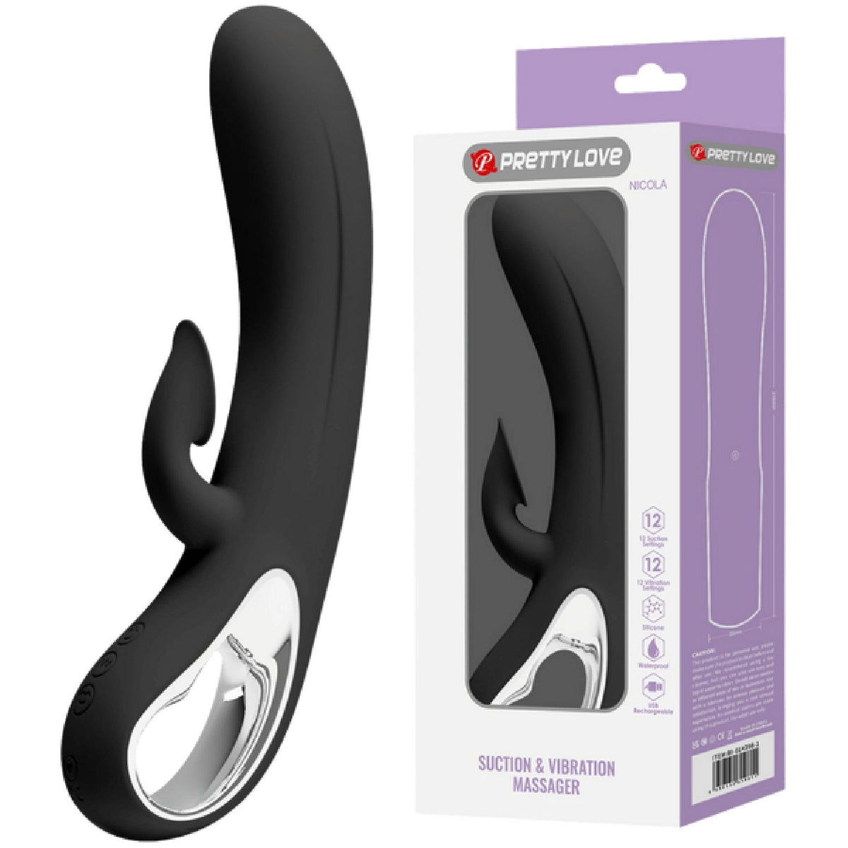 Rechargeable Nicola – Rechargeable Vibrator > Vibrators > Ladies > Rabbit - Tophatter Daily Deals