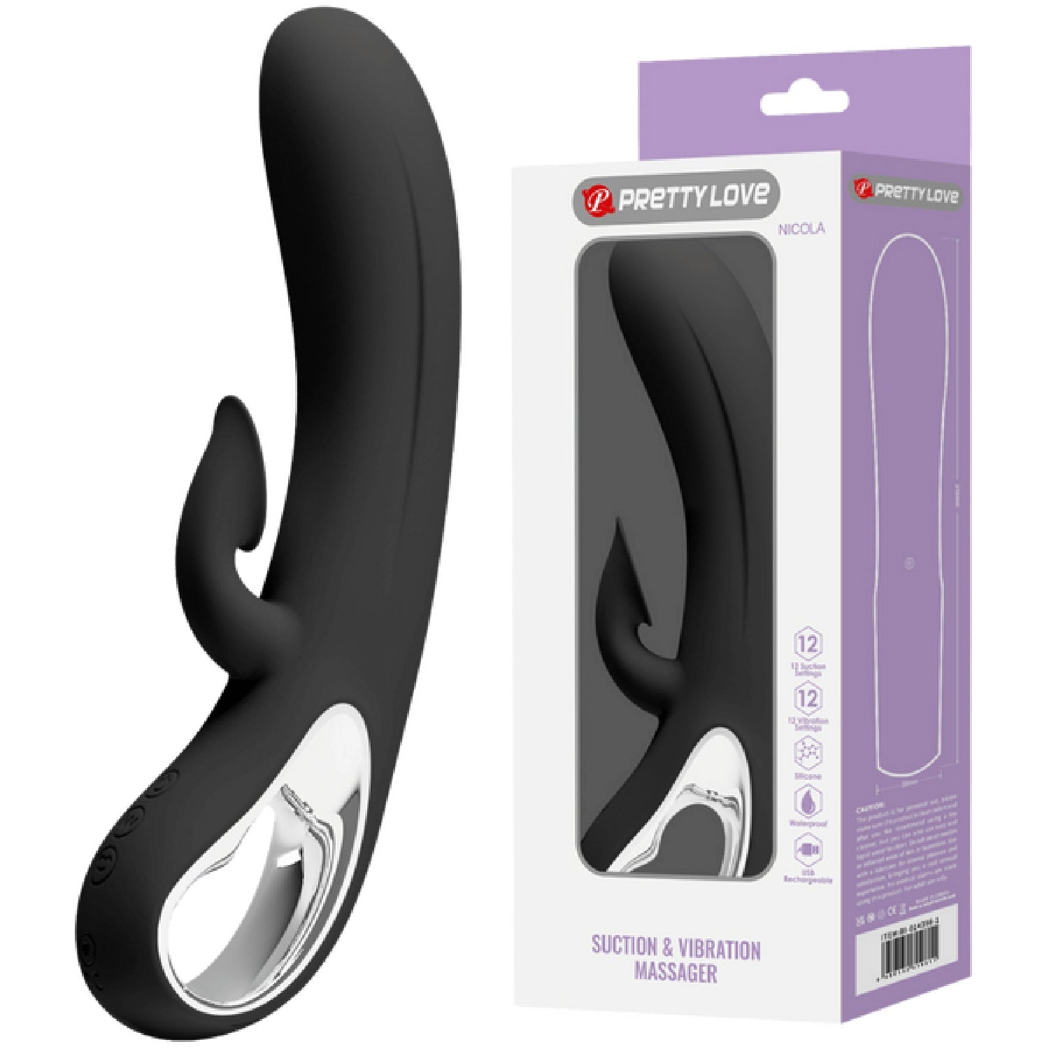 Rechargeable Nicola – Rechargeable Vibrator > Vibrators > Ladies > Rabbit - Tophatter Daily Deals