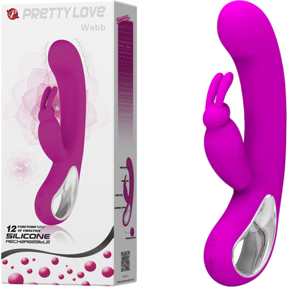 Rechargeable Webb – Dual Motor Rabbit Vibrator > Vibrators > Ladies > Rabbit - Tophatter Daily Deals