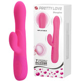 Inflatable Dennis – Rechargeable Vibrator with Angled Tip > Vibrators > Ladies > Rabbit Multi - Tophatter Daily Deals