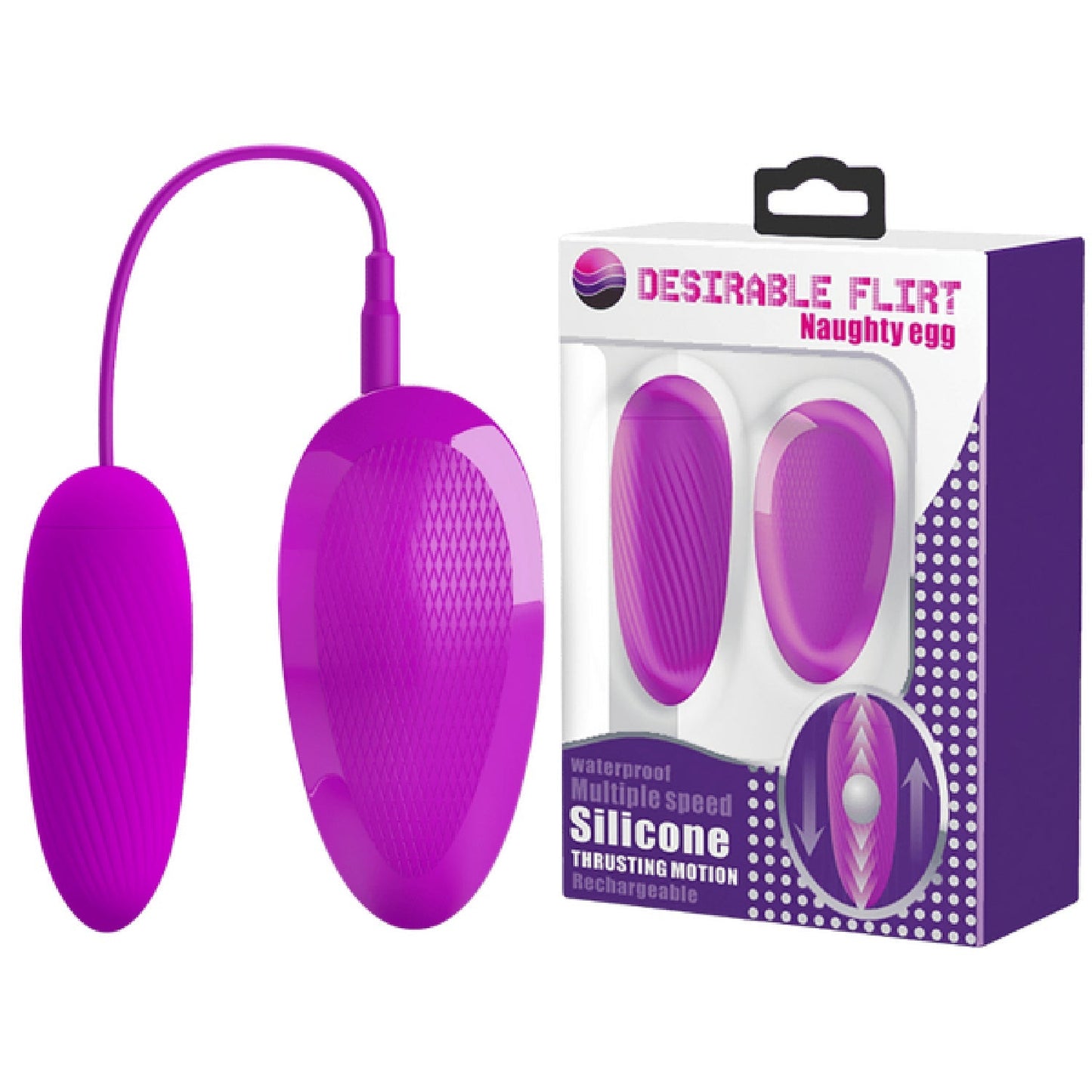 Silicone Naughty Egg – Remote-Controlled Wired Vibrating Egg > Sex Toys For Ladies > Vibrating Eggs - Tophatter Daily Deals