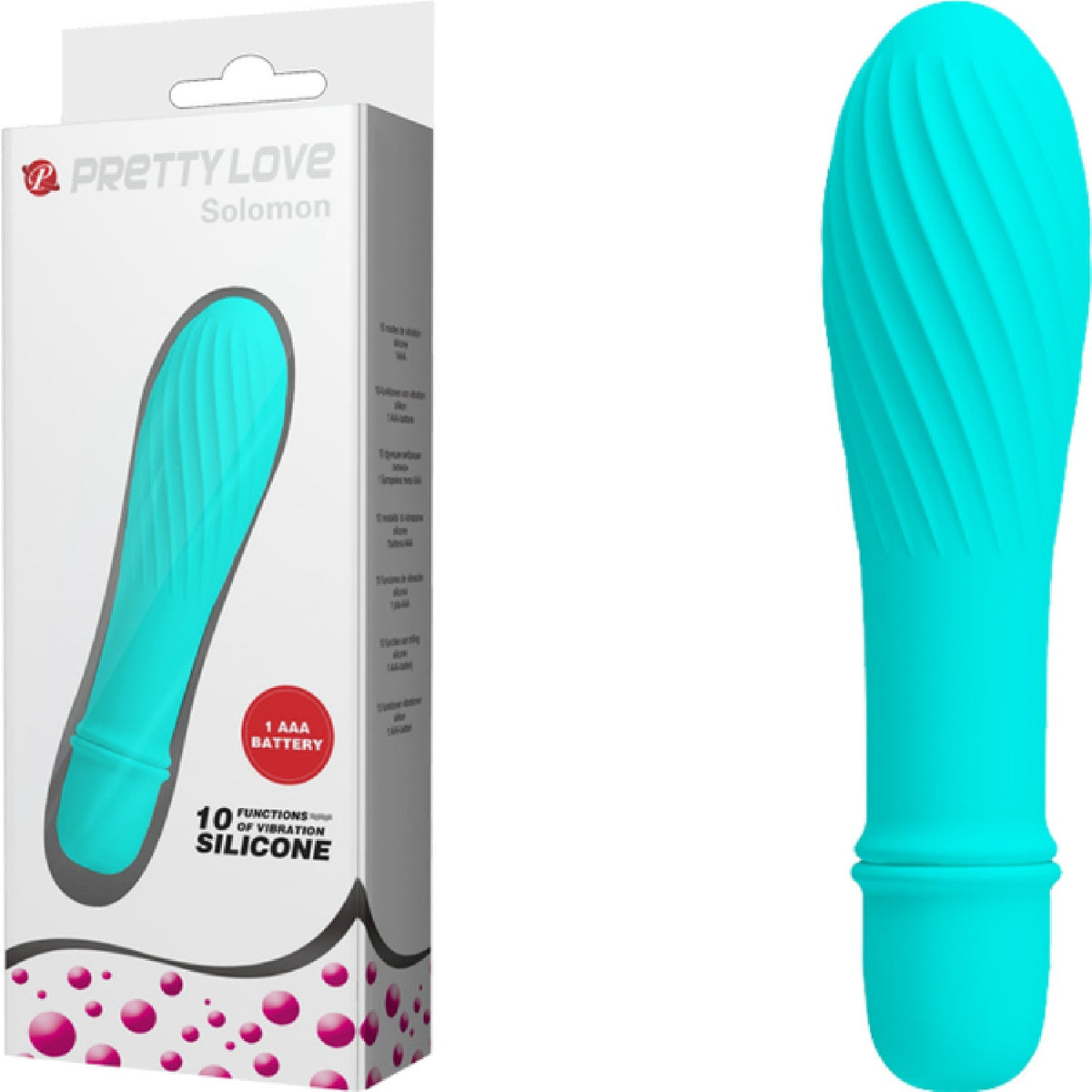 Solomon Mini Vibrator – Silicone Small Vibrator with Swirl Tip > Vibrators > Mini Vibrators - Tophatter Daily Deals