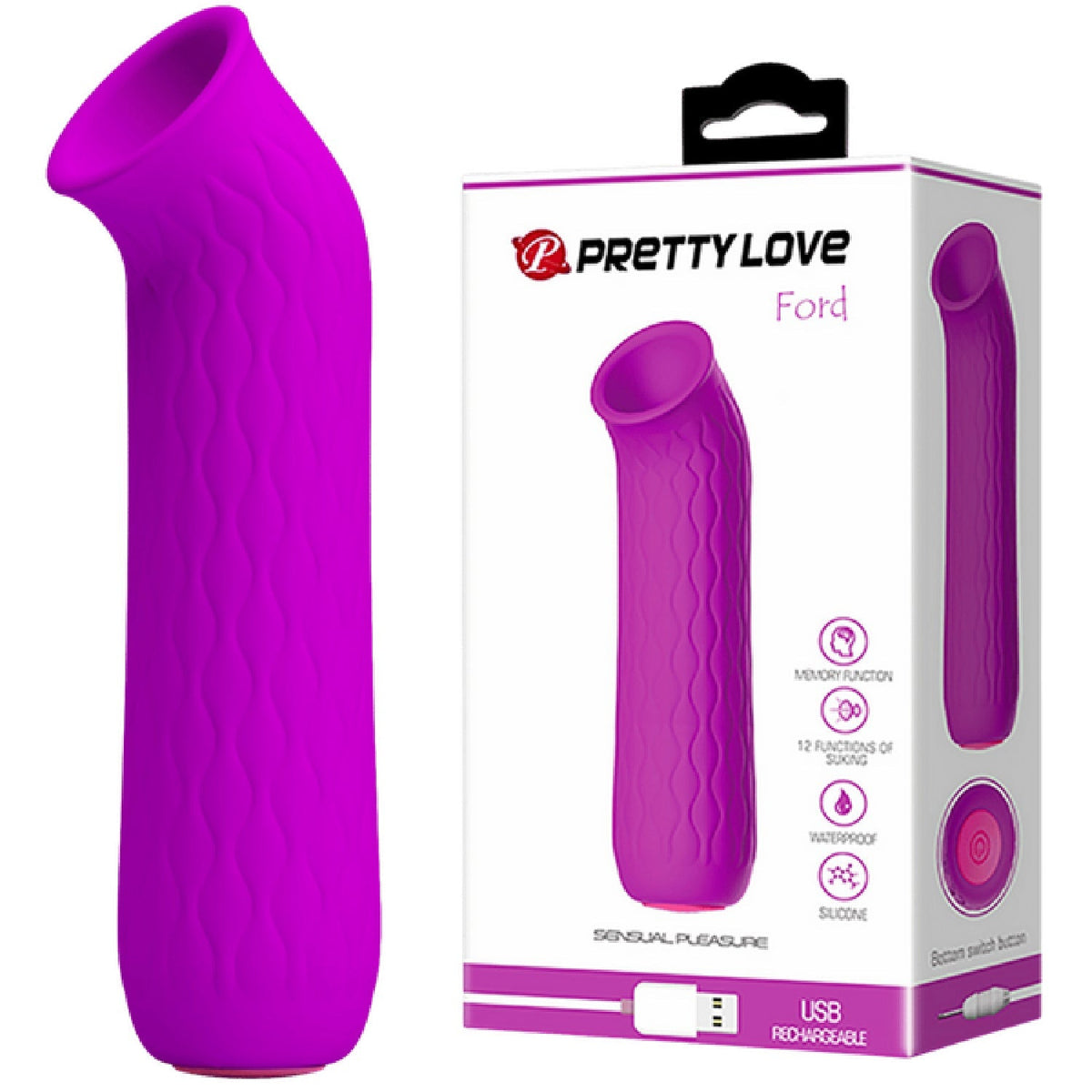Rechargeable Ford – Medical-Grade Clitoral Sucker with 12 Suction Modes > Sex Toys For Ladies > Clitoral Vibrators and Stimulators - Tophatter Daily Deals