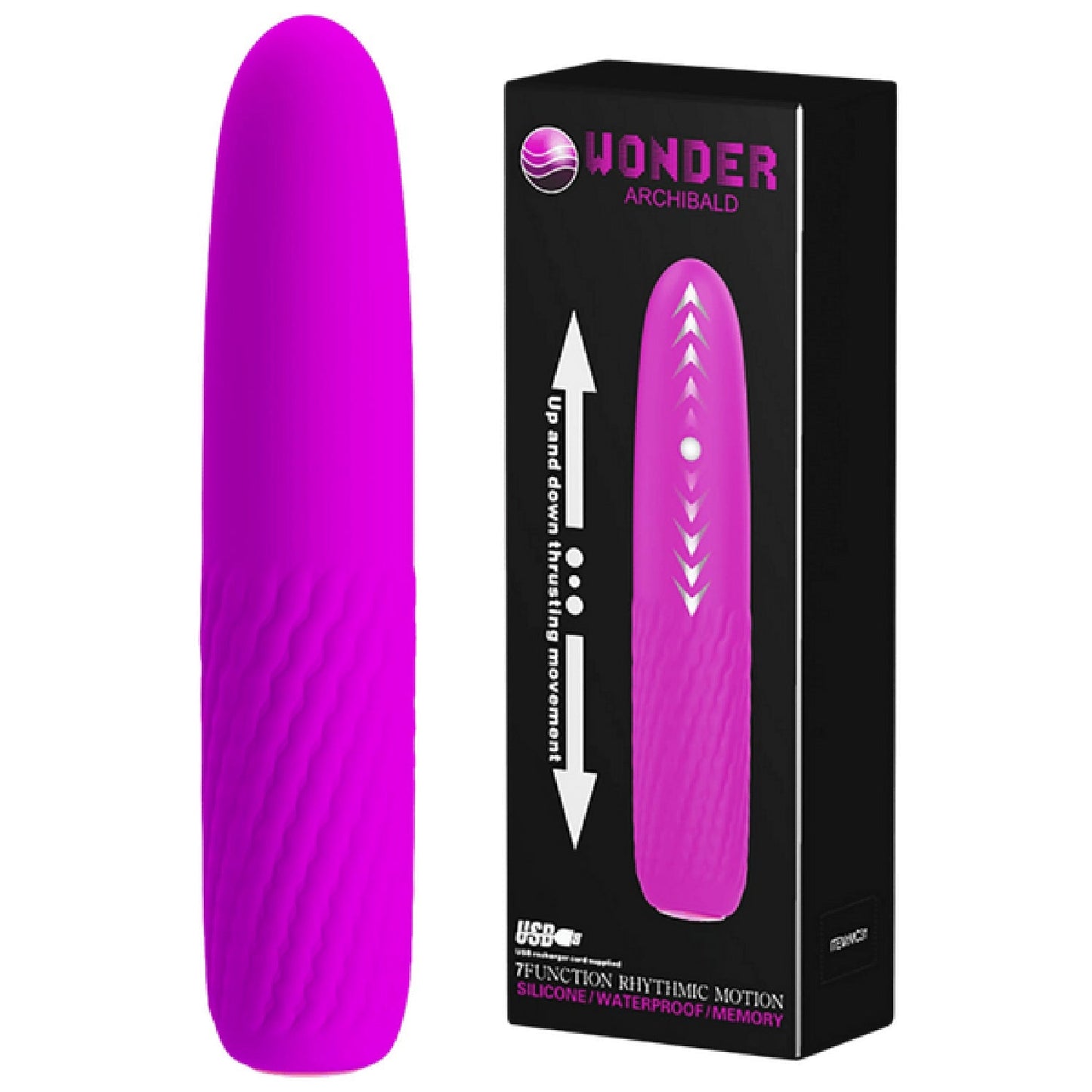 Archibald Rechargeable – Thrusting Vibrator > Vibrators > Standard Vibrators - Tophatter Daily Deals