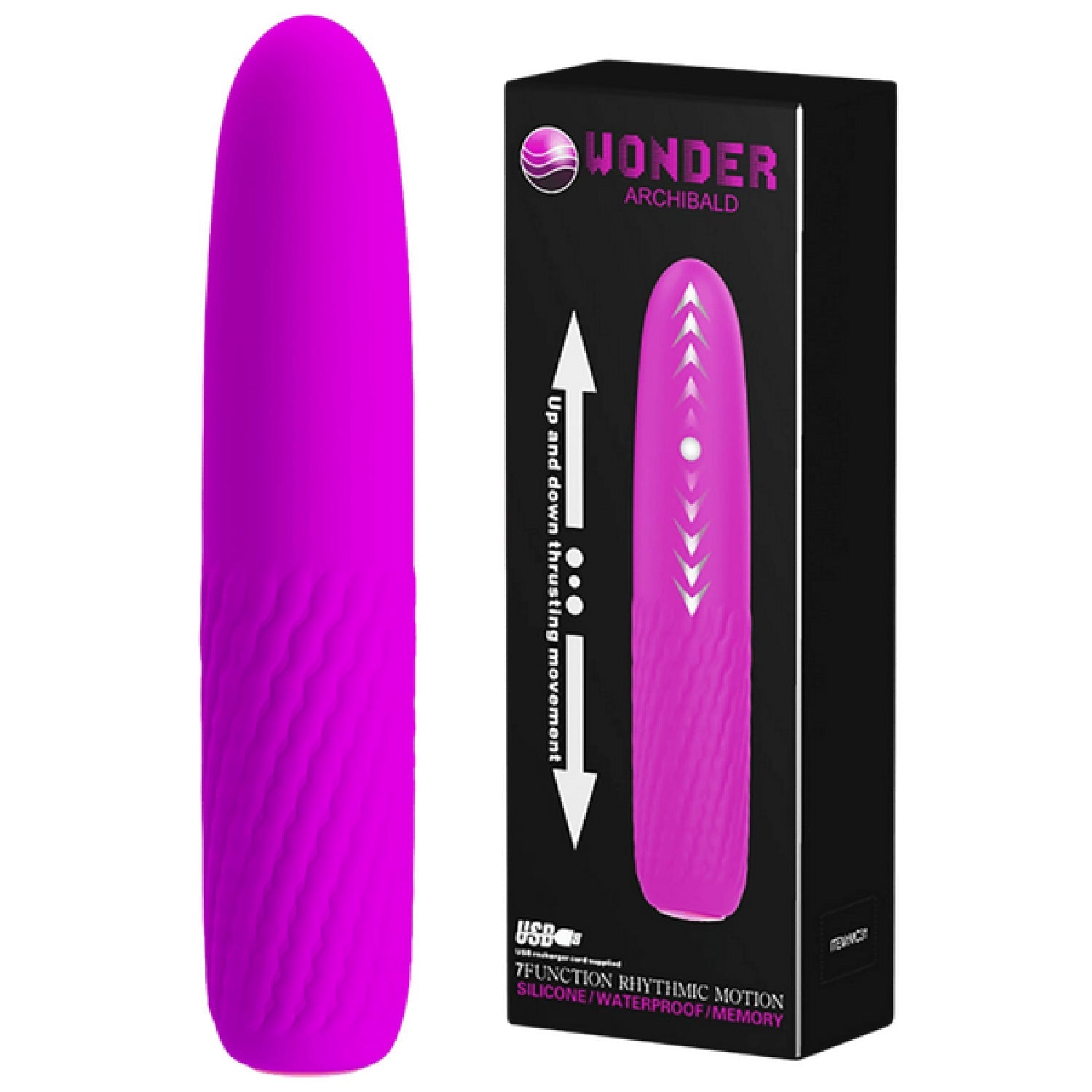 Archibald Rechargeable – Thrusting Vibrator > Vibrators > Standard Vibrators - Tophatter Daily Deals