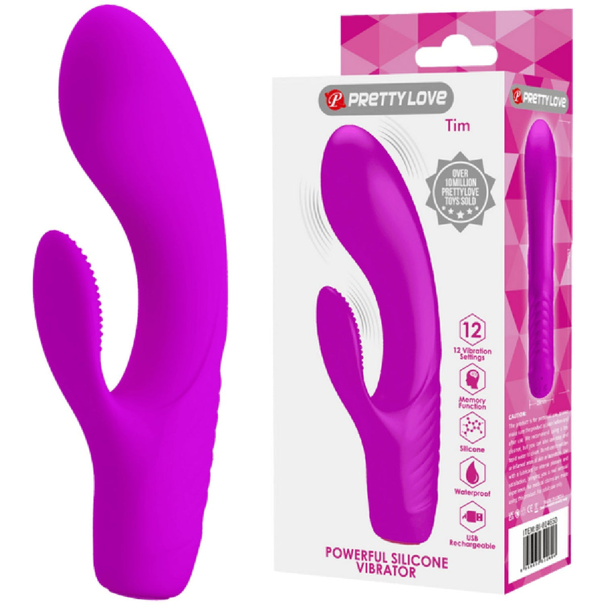 Rechargeable Tim Rabbit Vibrator – Bendable 12-Function G-Spot Vibrator > Sex Toys For Ladies > G-Spot Vibrators - Tophatter Daily Deals