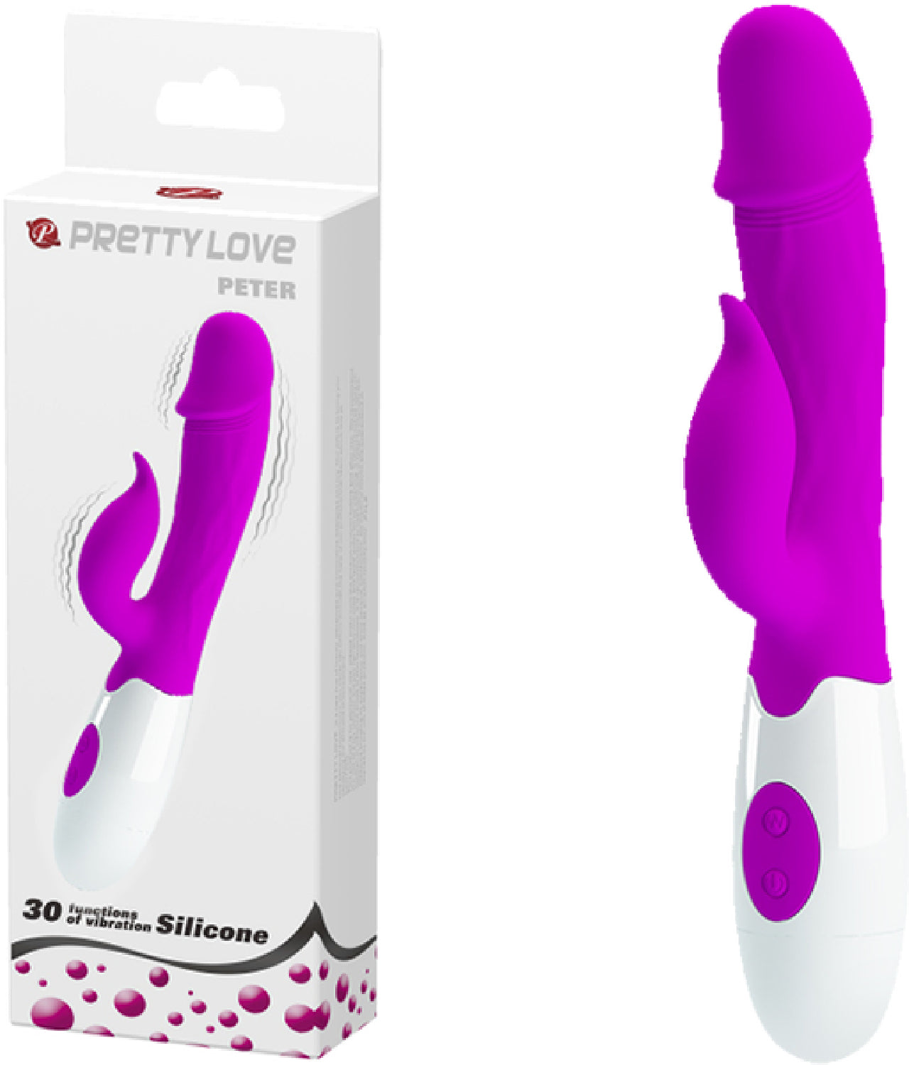 Peter G-Spot Rabbit Vibrator – 30 Function Dual Motor Rabbit Vibrator > Vibrators > Ladies > Rabbit - Tophatter Daily Deals