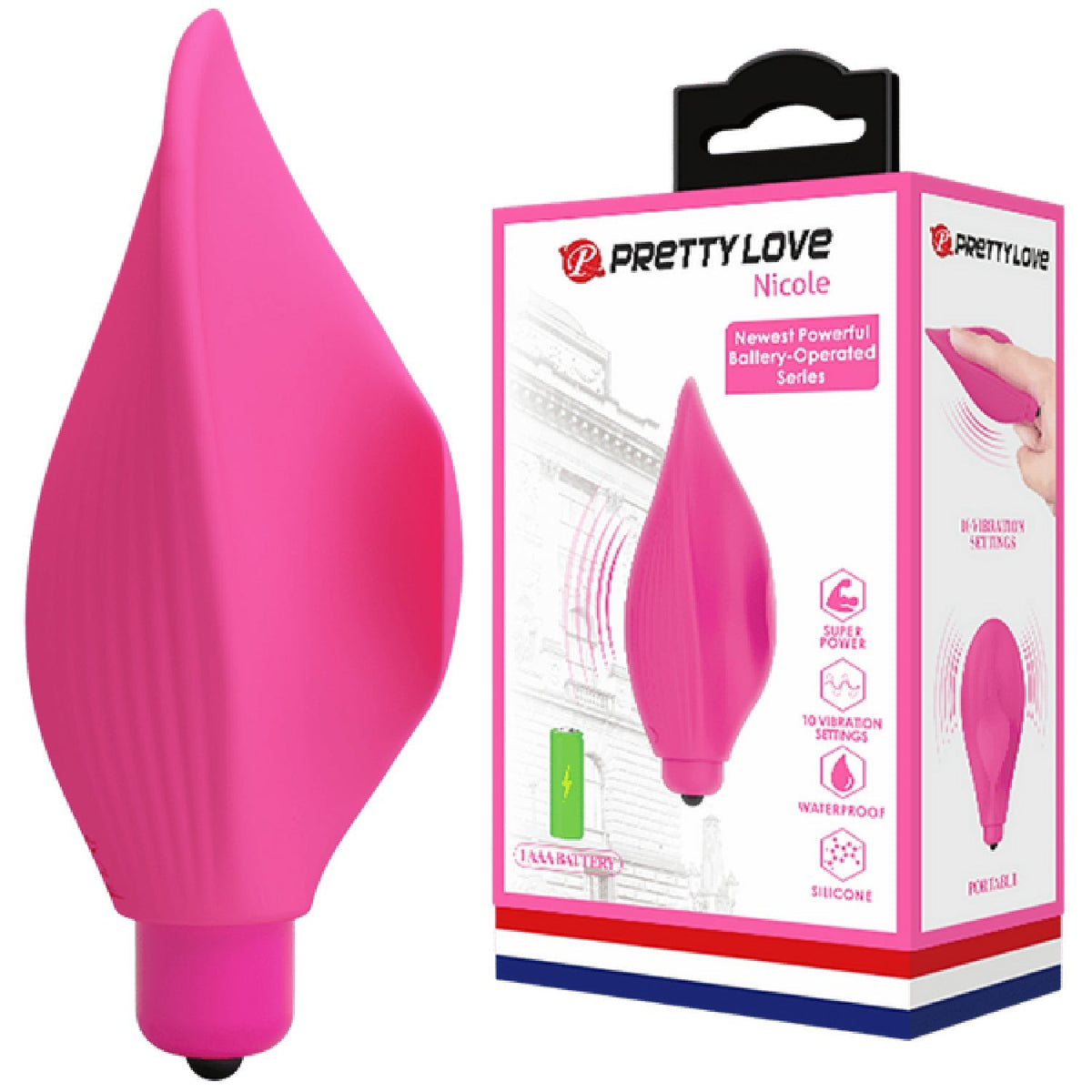 Nicole Silicone Finger Vibe – 10 Function Clit Stimulator Vibrator > Vibrators > Finger Vibrators - Tophatter Daily Deals