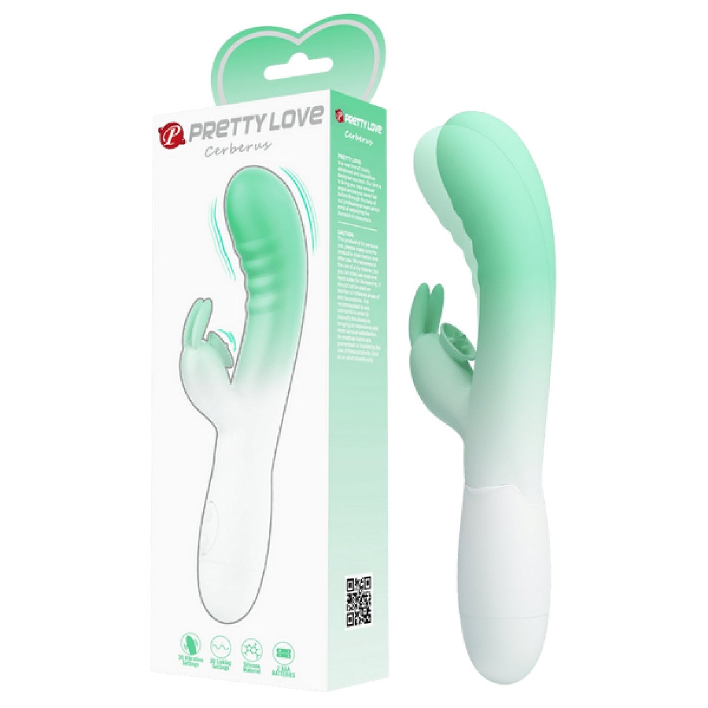 Cerberus Rabbit Vibrator – Slim Silicone Body with 30 Vibration Modes > Vibrators > Ladies > Rabbit - Tophatter Daily Deals