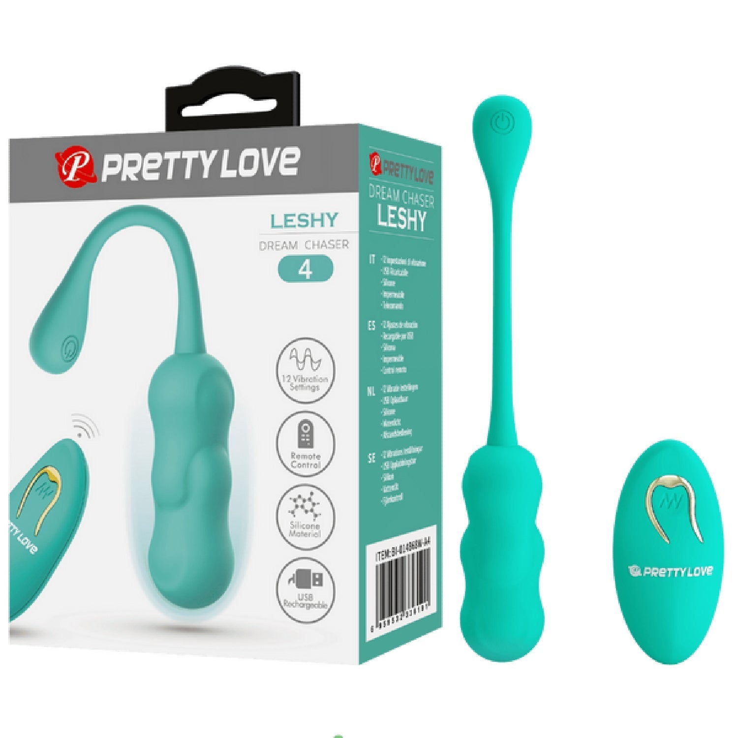 Leshy 4 Dream Chaser Rechargeable Silicone Vibrating Remote Egg > Sex Toys For Ladies > Vibrating Eggs - Tophatter Daily Deals