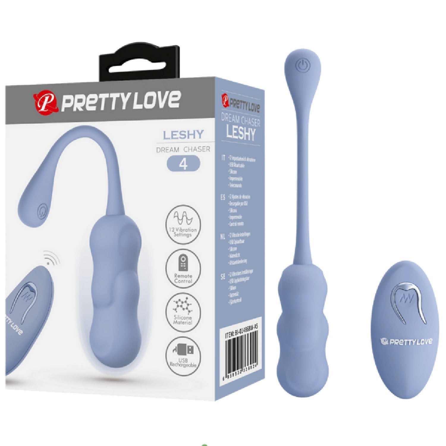 Leshy 4 Dream Chaser Rechargeable Silicone Vibrating Remote Egg > Sex Toys For Ladies > Vibrating Eggs - Tophatter Daily Deals