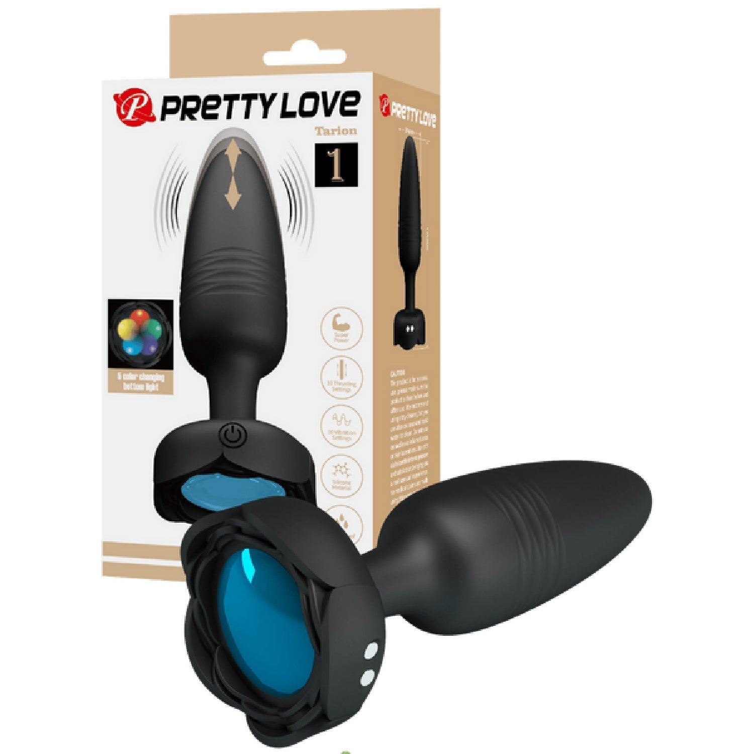Tarion Light-Up Rechargeable Butt Plug – LED Flashing Silicone Butt Plug > Anal Range > Vibrating Butt Plugs - Tophatter Daily Deals