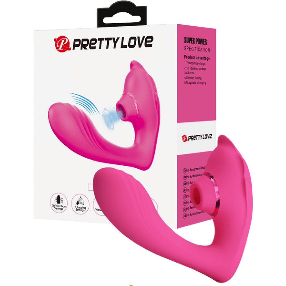 PrettyLove Nemo – Waterproof, Rechargeable With 10 Vibration And 7 Tapping Settings Clitoral Stimulator > Sex Toys For Ladies > Clitoral Vibrators and Stimulators - Tophatter Daily Deals