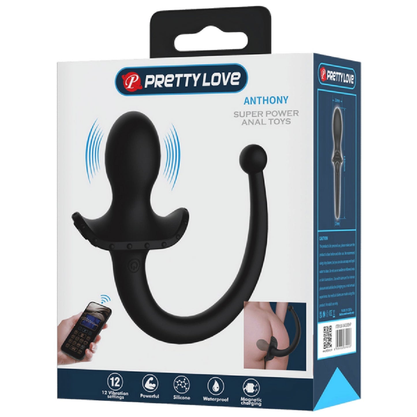 Anthony App Control Tail Plug – Wearable App-Compatible Vibrator > Anal Range > Tail Butt Plugs - Tophatter Daily Deals