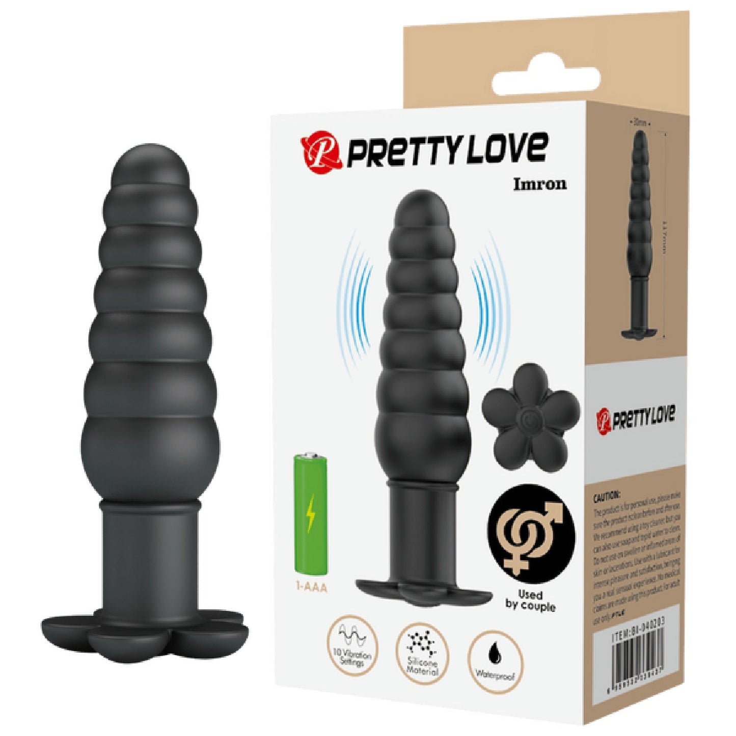 Imron Silicone Butt Plug – Smooth Skin Safe Anal Toy with 10 Vibration Settings > Anal Range > Vibrating Butt Plugs - Tophatter Daily Deals