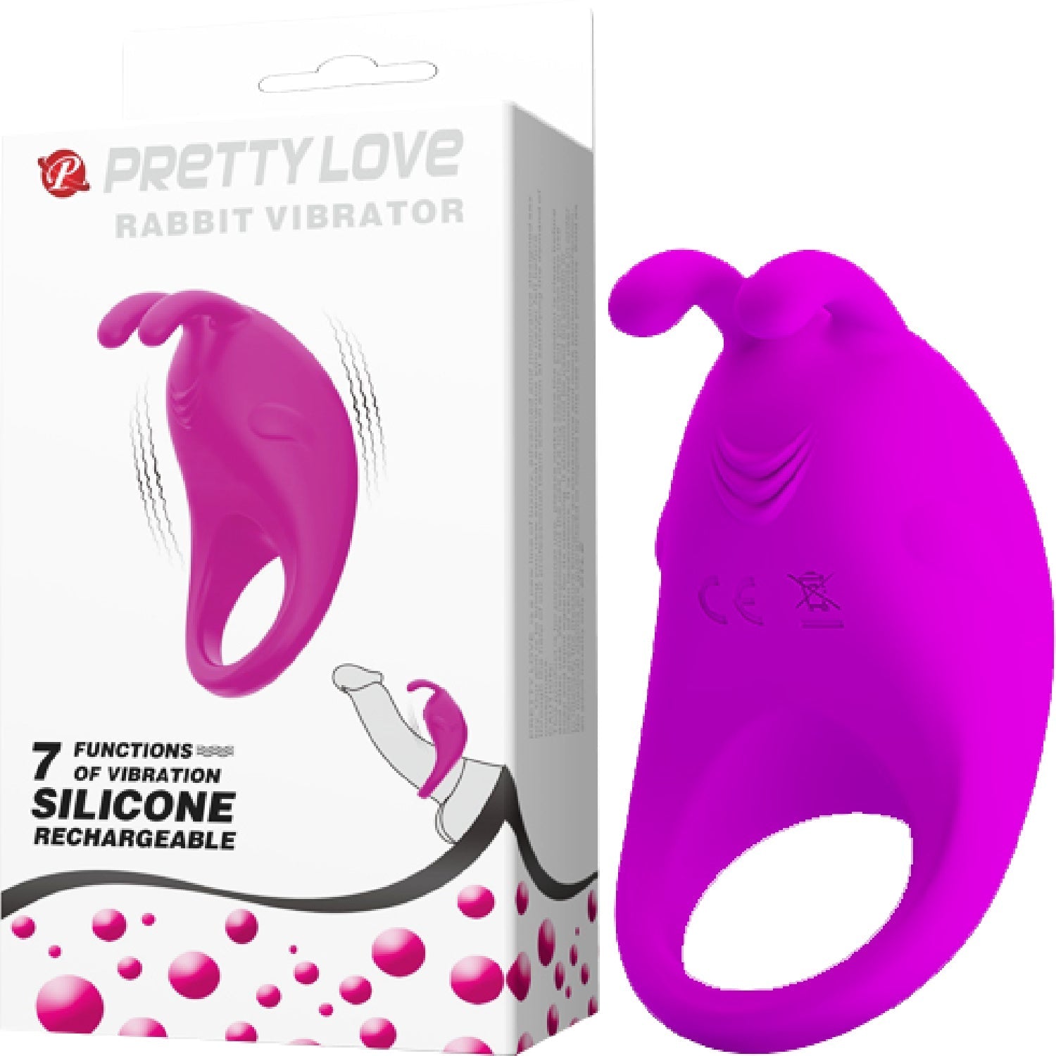Rechargeable Rabbit Vibrator Cockring – Rechargeable Rabbit Vibrator Cockring > Cock Ring > Vibrating - Tophatter Daily Deals