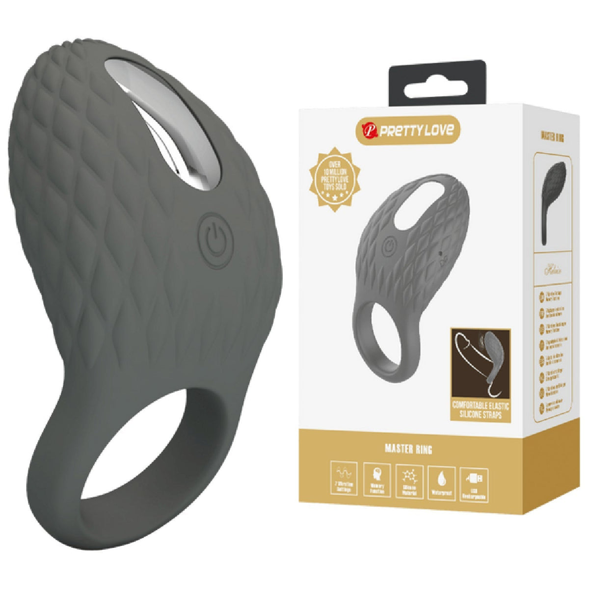 Helious Silicone 7 Function Rechargeable Vibrating Cock Ring > Cock Ring > Vibrating - Tophatter Daily Deals