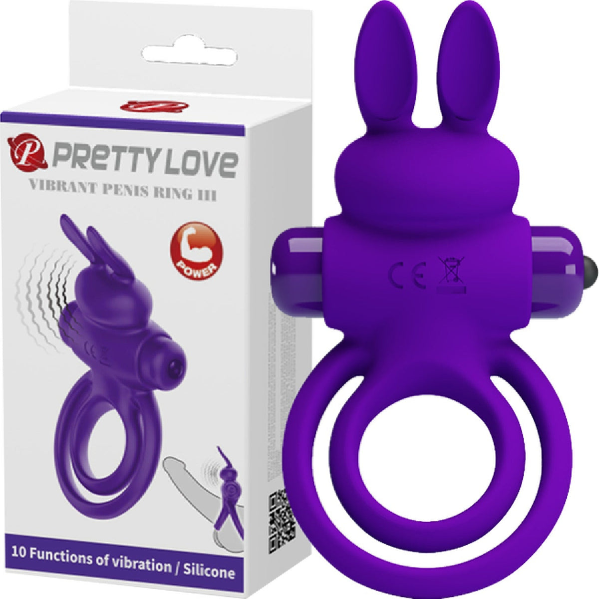 Vibrant Penis Ring III – Silicone Rabbit Cock Ring Vibrator > Vibrators > Ladies > Rabbit - Tophatter Daily Deals