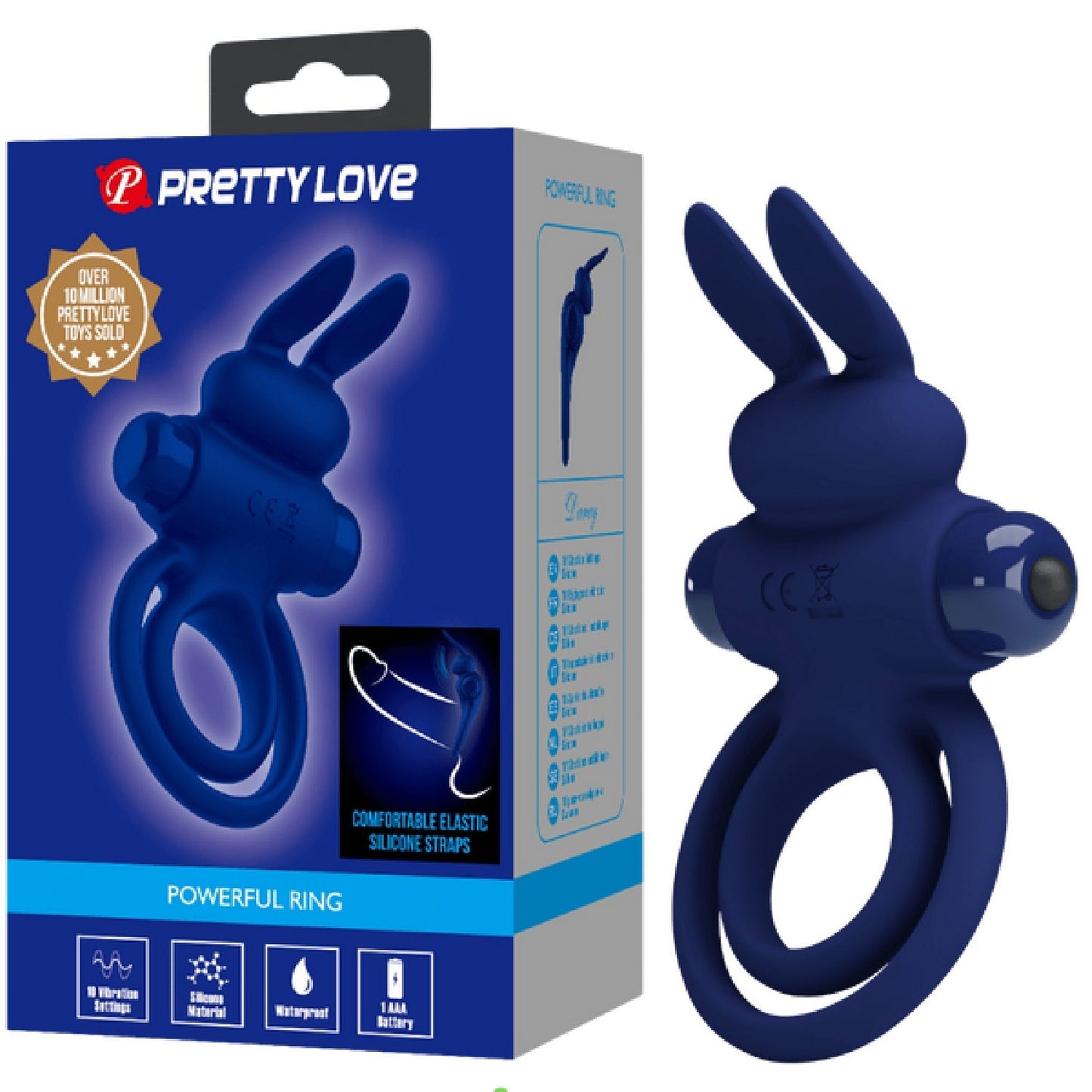 Darey Rabbit Cock Ring – Silicone Vibrating Cock Ring > Sex Toys > Couples Toys - Tophatter Daily Deals