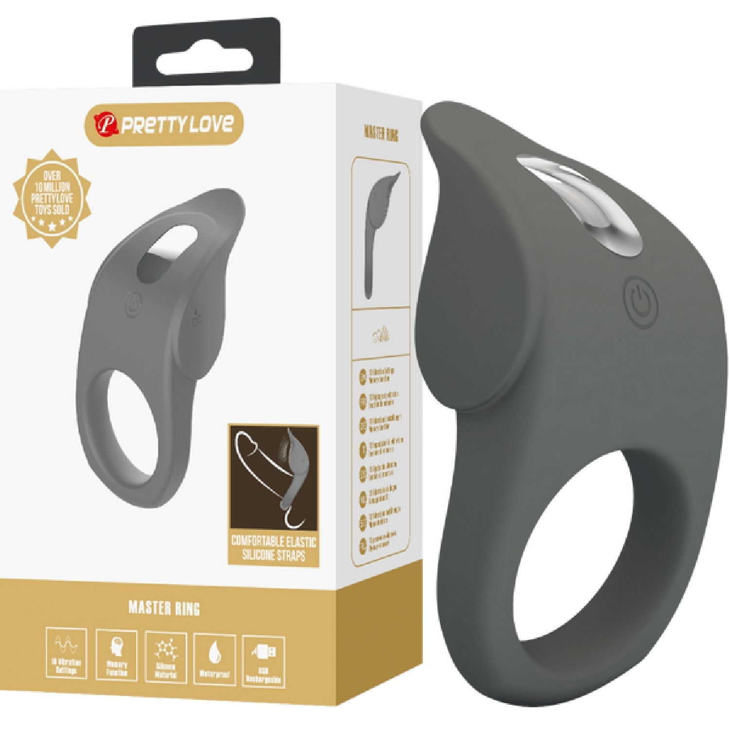 Alto – Silicone Stretchable Vibrating Cock Ring with Skin Sensitive Sensor > Cock Ring > Vibrating - Tophatter Daily Deals