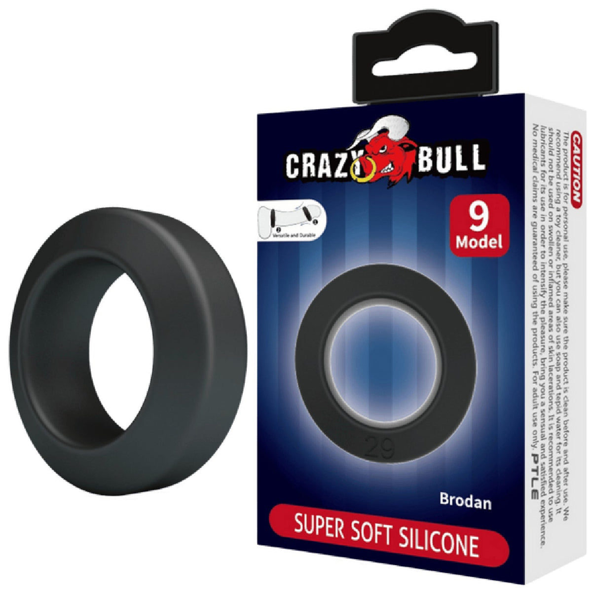 Brodan Super Soft Silicone Cockring – High-Quality Medical-Grade Silicone Cock Ring > Cock Ring > Single - Tophatter Daily Deals