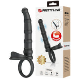 Tatum Cock Ring with Anal Probe – Silicone 10 Frequency Vibrating Cock Ring > Anal Range > Anal Probes - Tophatter Daily Deals