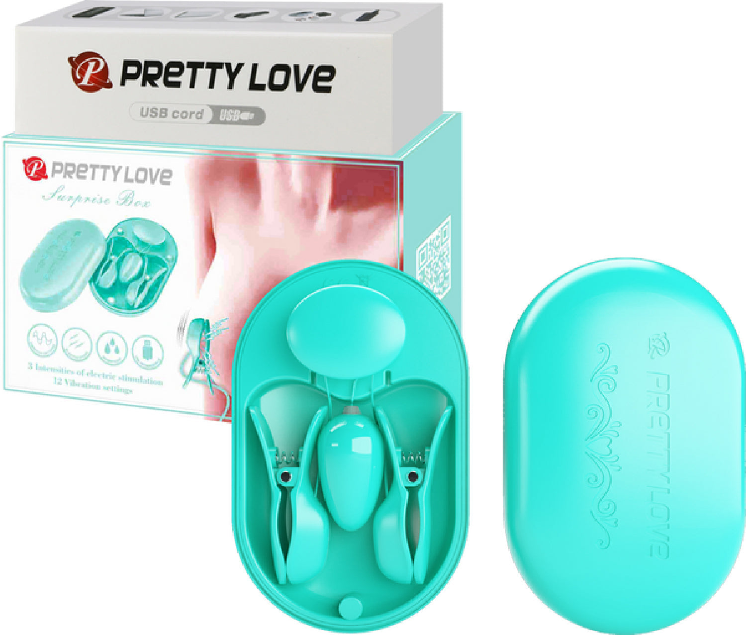 Surprise Box Nipple Clamps – Waterproof USB Rechargeable Stimulator with 12 Vibration Settings > Sex Toys > Nipple Clips - Tophatter Daily Deals