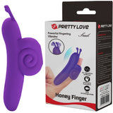 Rechargeable Snail – Ergonomic Silicone Finger Vibrator with 10 Vibration Modes > Vibrators > Finger Vibrators - Tophatter Daily Deals