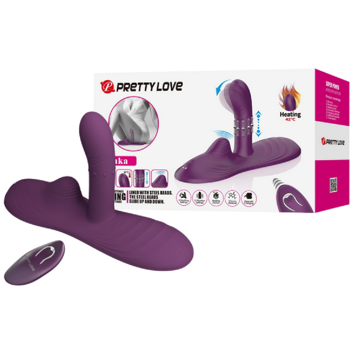 Luka Rechargeable Remote-Controlled Silicone Sit-Down Pad Vibrator > Vibrators > Vibrating Pads - Tophatter Daily Deals