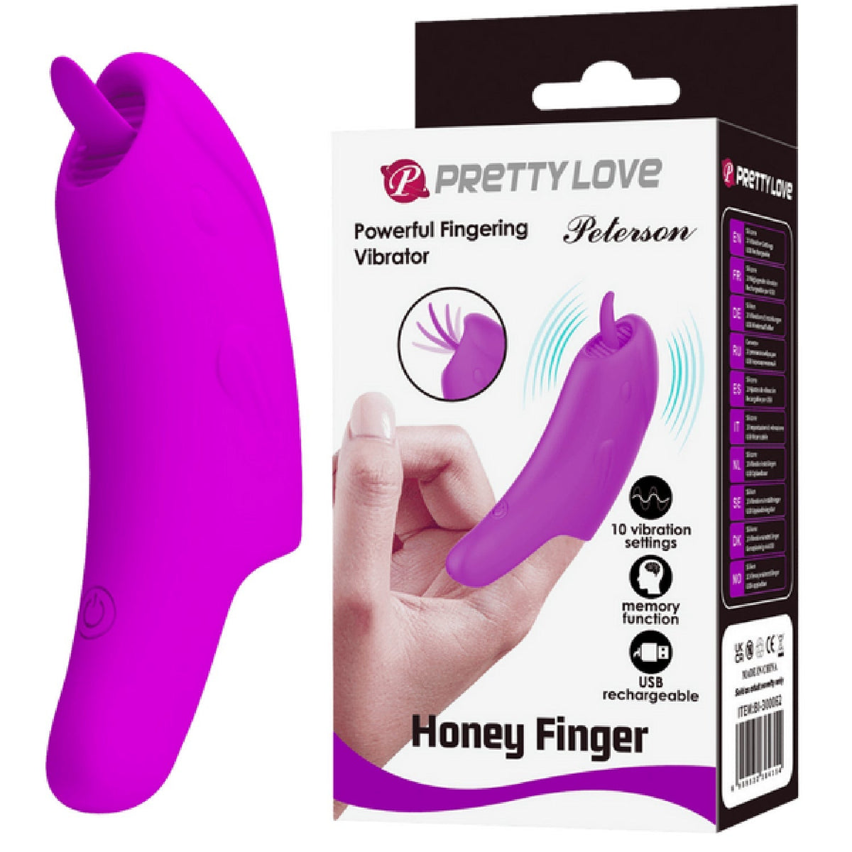 Peterson Rechargeable Honey Finger – Luxury Silicone Finger Vibrator > Vibrators > Finger Vibrators - Tophatter Daily Deals