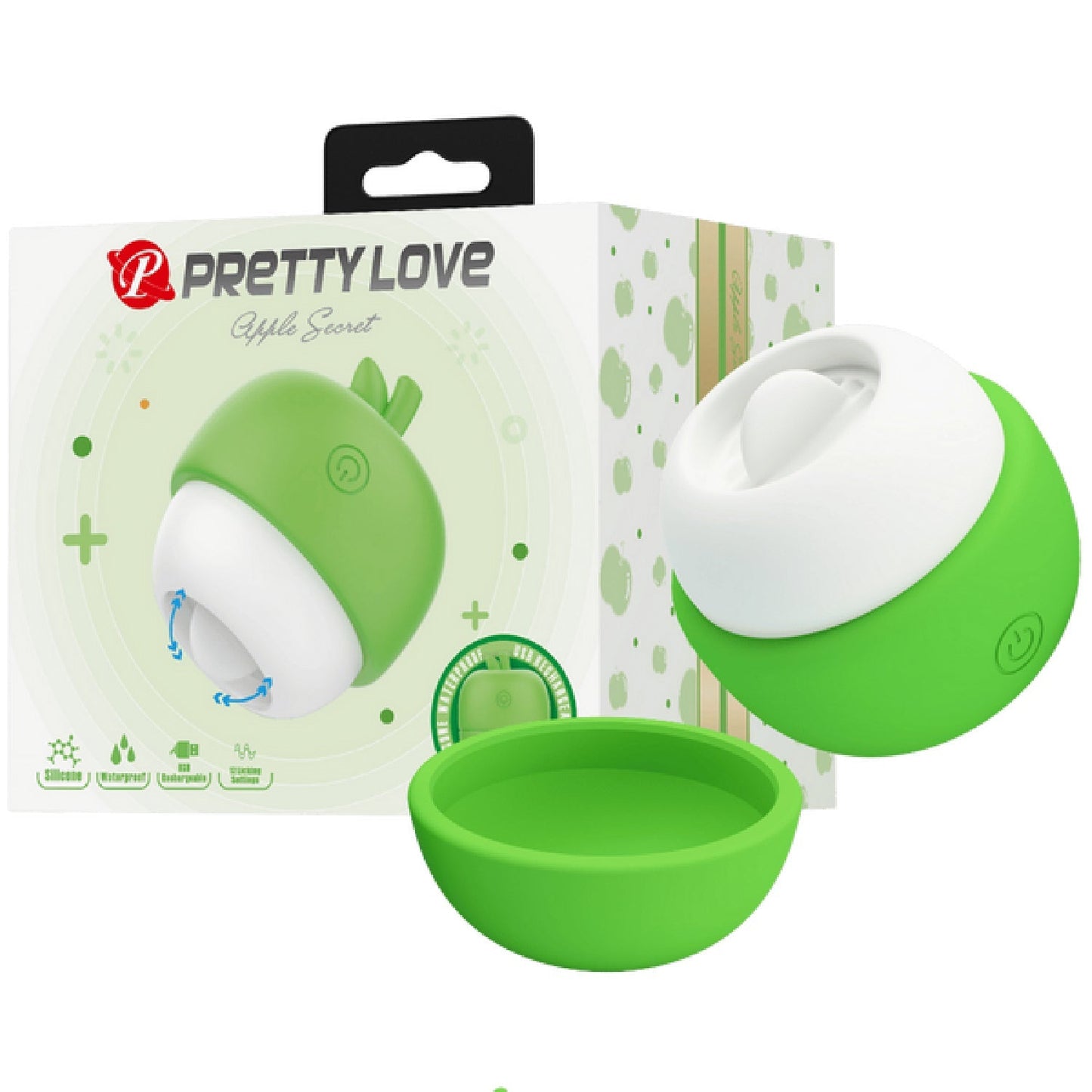 Apple Secret Rechargeable – Silicone Clitoral Tongue-Like Stimulator Vibrator > Sex Toys For Ladies > Clitoral Vibrators and Stimulators - Tophatter Daily Deals