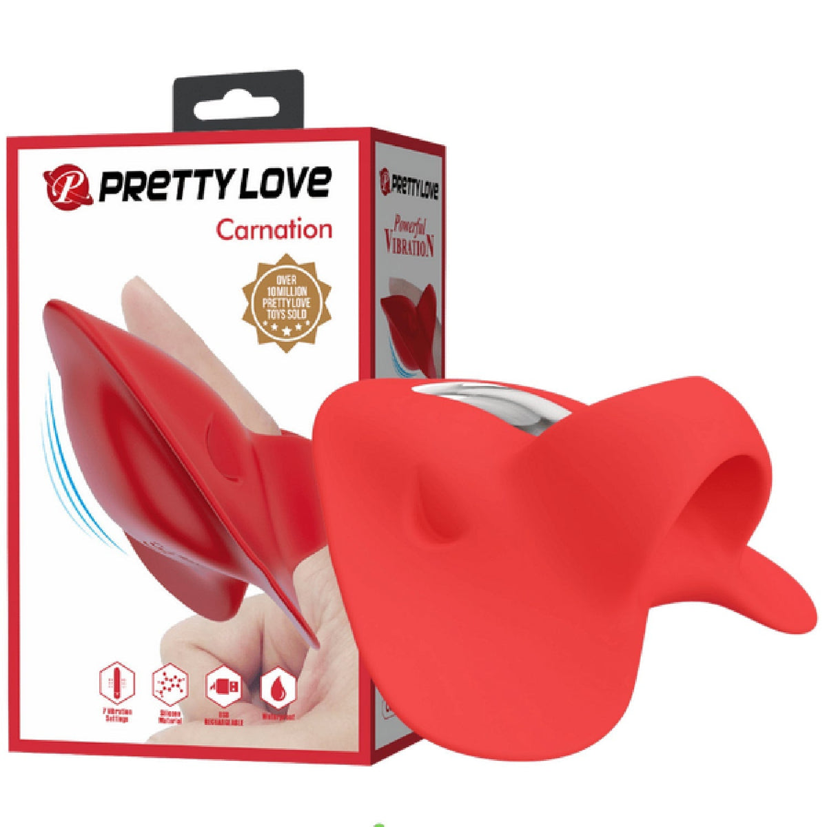 The Rose Finger Vibrator is Rechargeable with 7 Vibration Modes and an Extremely Soft Surface for Body Stimulation > Vibrators > Finger Vibrators - Tophatter Daily Deals