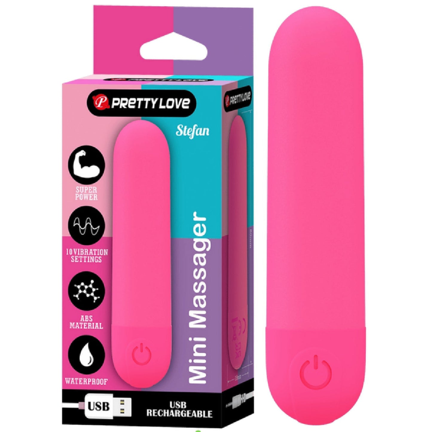 Stefan Rechargeable Mini Massager – Compact Vibrating Bullet Vibrator > Vibrators > Mini Vibrators - Tophatter Daily Deals