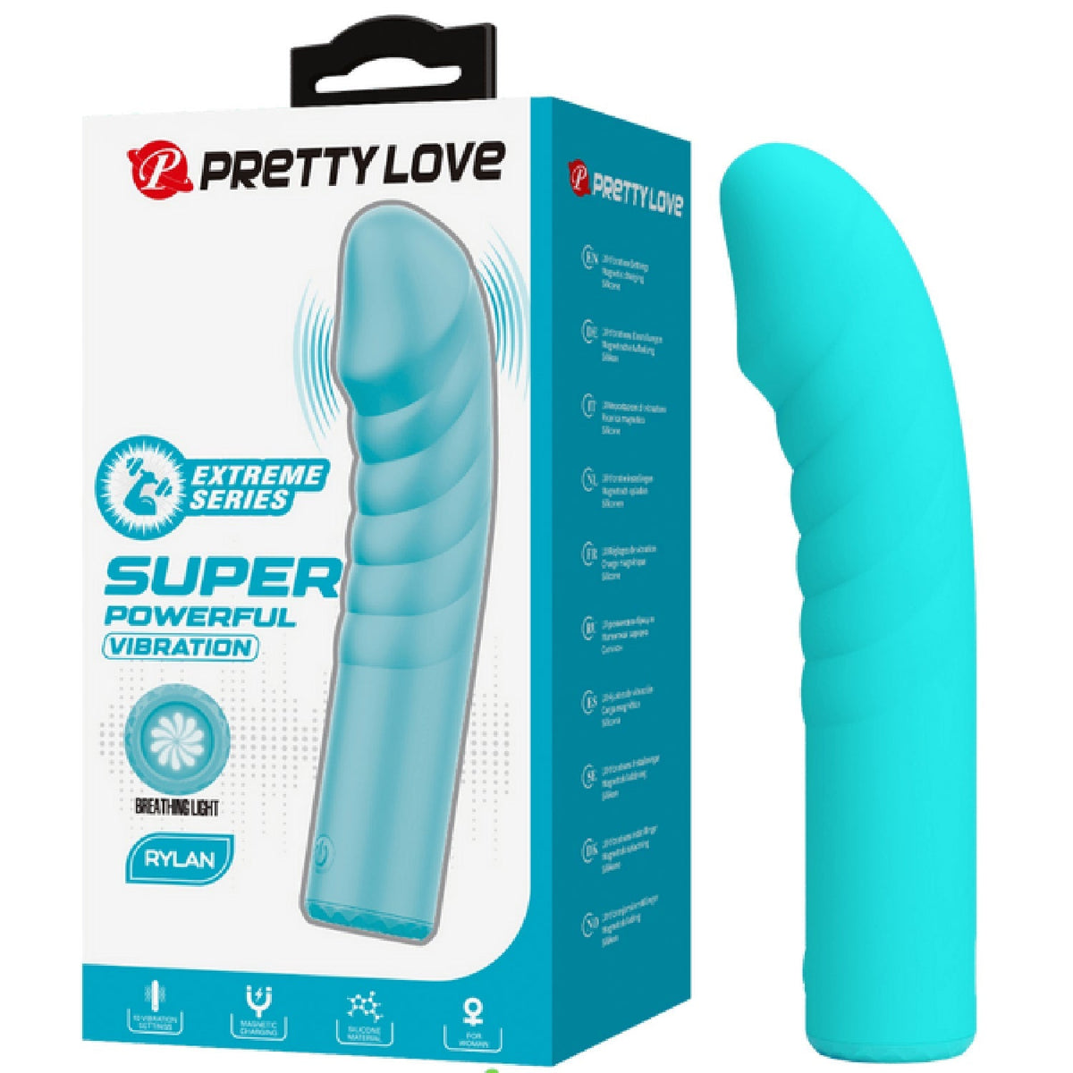 Rylan – Rechargeable, Slim Silicone, 10-Function Breathing Light Design G-Spot Vibrator > Sex Toys For Ladies > G-Spot Vibrators - Tophatter Daily Deals