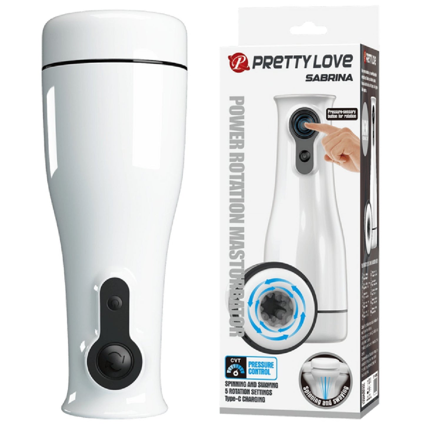 Sabrina – Rechargeable Rotating Men's Masturbator with Voice Function > Sex Toys For Men > Masturbators > Vibrating - Tophatter Daily Deals