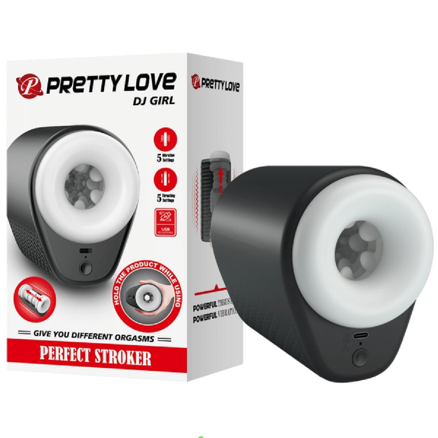 DJ Girl Perfect Stroker – Multi-Speed Thrusting Masturbator Cup > Sex Toys For Men > Masturbators > Vibrating - Tophatter Daily Deals