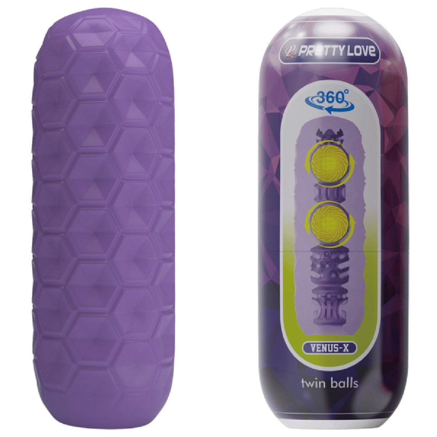 Venus-X Twin Balls – Male Masturbator With Dual Inner Balls > Sex Toys For Men > Masturbators Cup - Tophatter Daily Deals