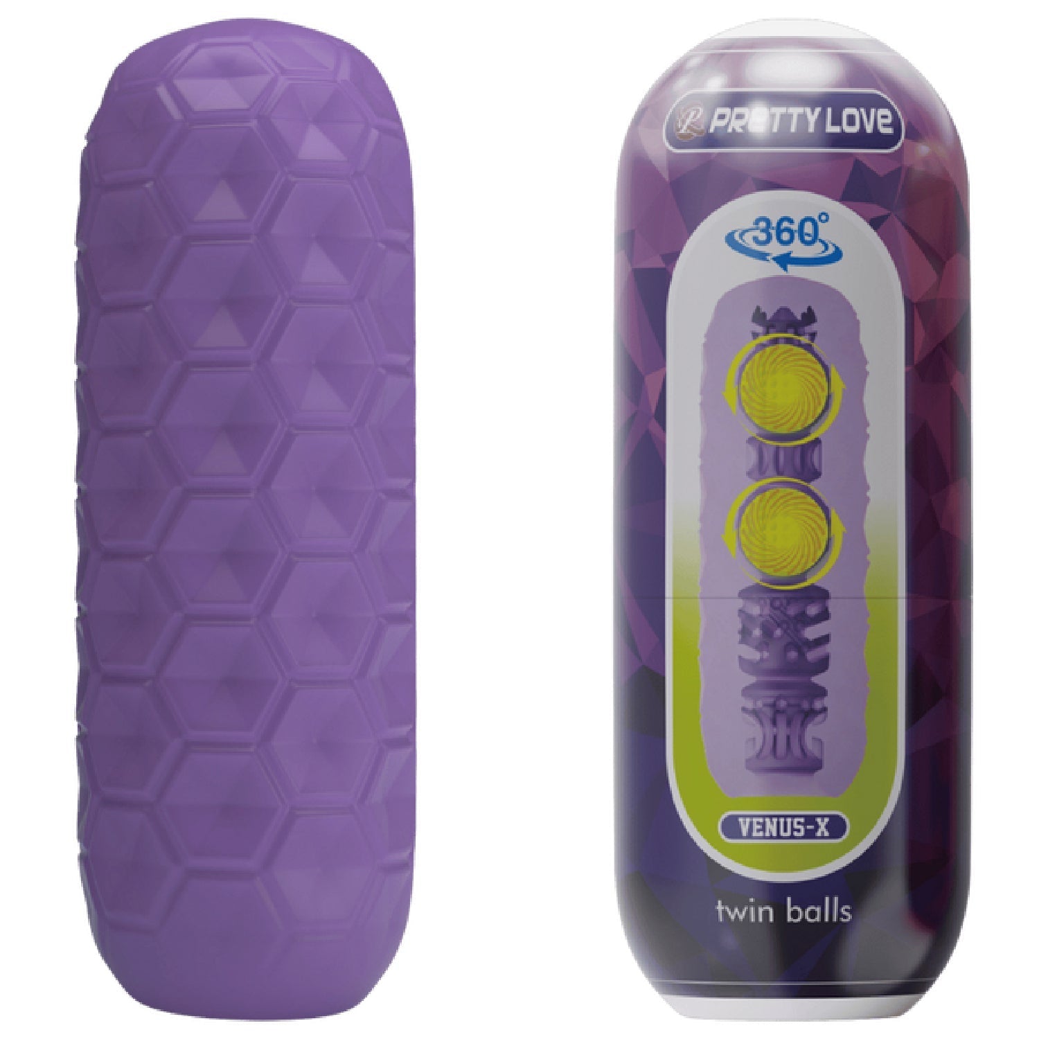 Venus-X Twin Balls – Male Masturbator With Dual Inner Balls > Sex Toys For Men > Masturbators Cup - Tophatter Daily Deals