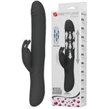 Byron Rabbit Vibrator - Rotating, Massaging, Clitoral Flickering, Fully Waterproof with Synchronous Thrusting Beads > Vibrators > Ladies > Rabbit - Tophatter Daily Deals