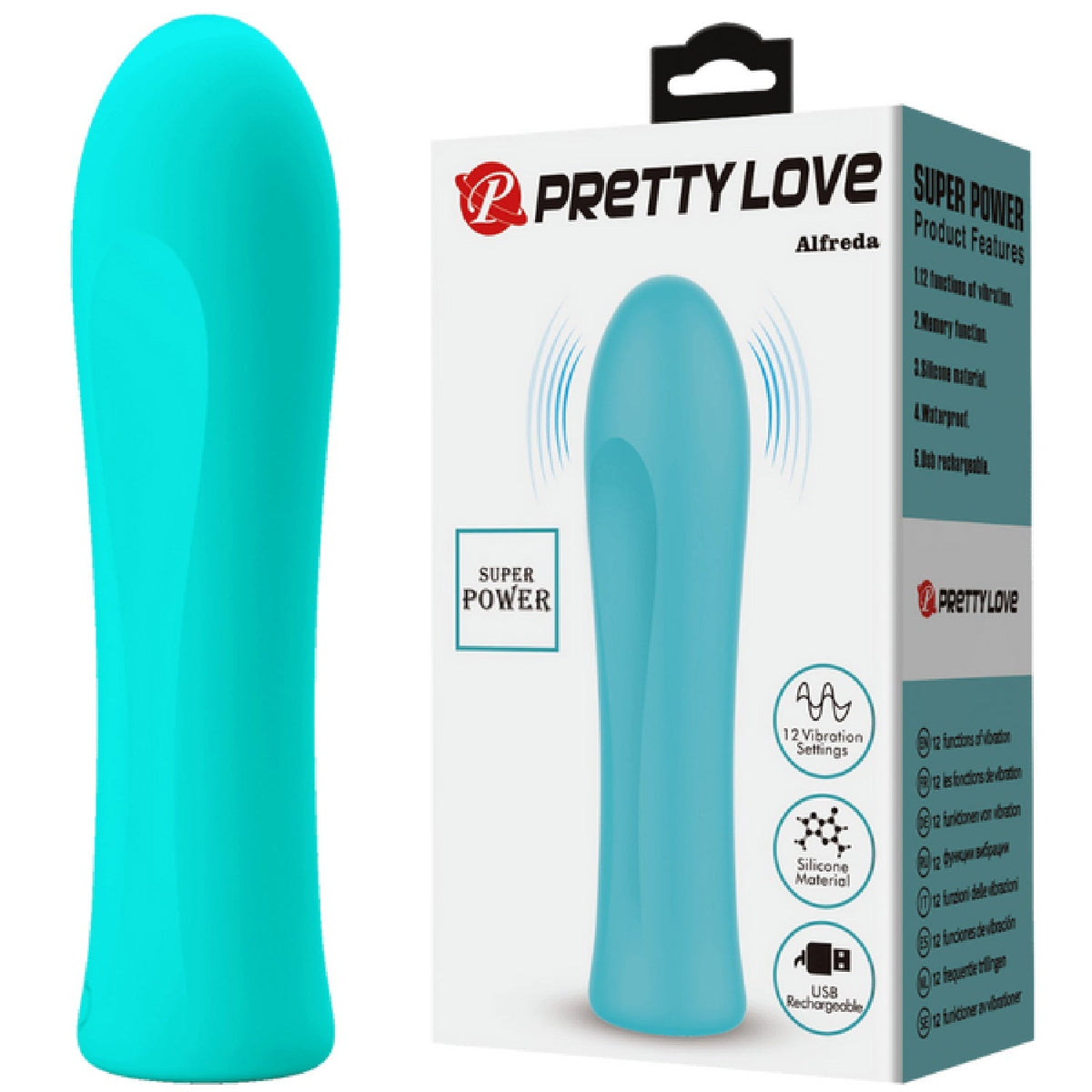 Pretty Love Alfreda Rechargeable Silicone Vibrator – 12-Speed Compact Vibrator > Vibrators > Standard Vibrators - Tophatter Daily Deals