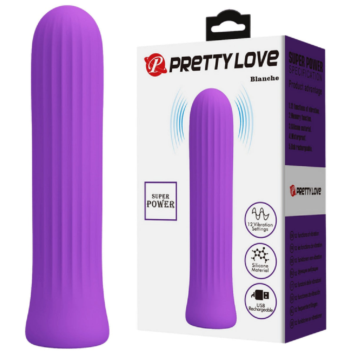 Pretty Love Rechargeable Silicone Vibrator – 12 Vibration Speeds Rechargeable Vibrator > Vibrators > Standard Vibrators - Tophatter Daily Deals