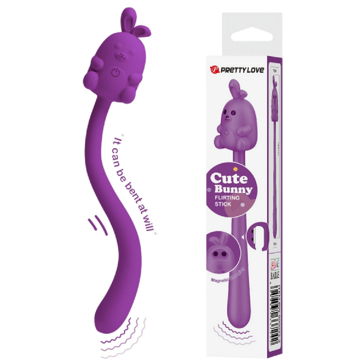 Pretty Love Cute Bunny Flirting Stick – Vibrator with Seven Vibration Modes > Vibrators > Unconventional - Tophatter Daily Deals