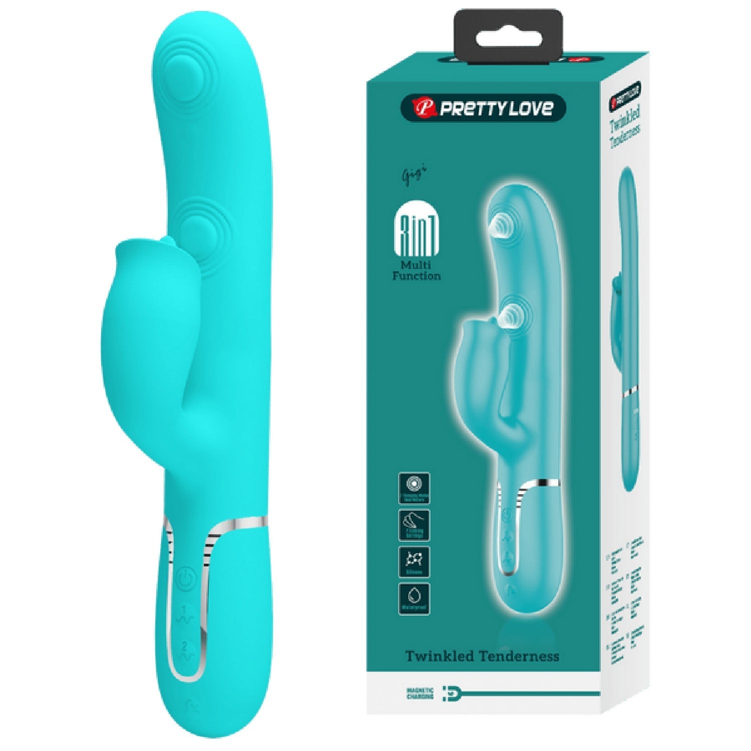 Pretty Love Gigi 3in1 – Multi-Function Rabbit Vibrator with Dual Stimulation > Vibrators > Ladies > Rabbit - Tophatter Daily Deals