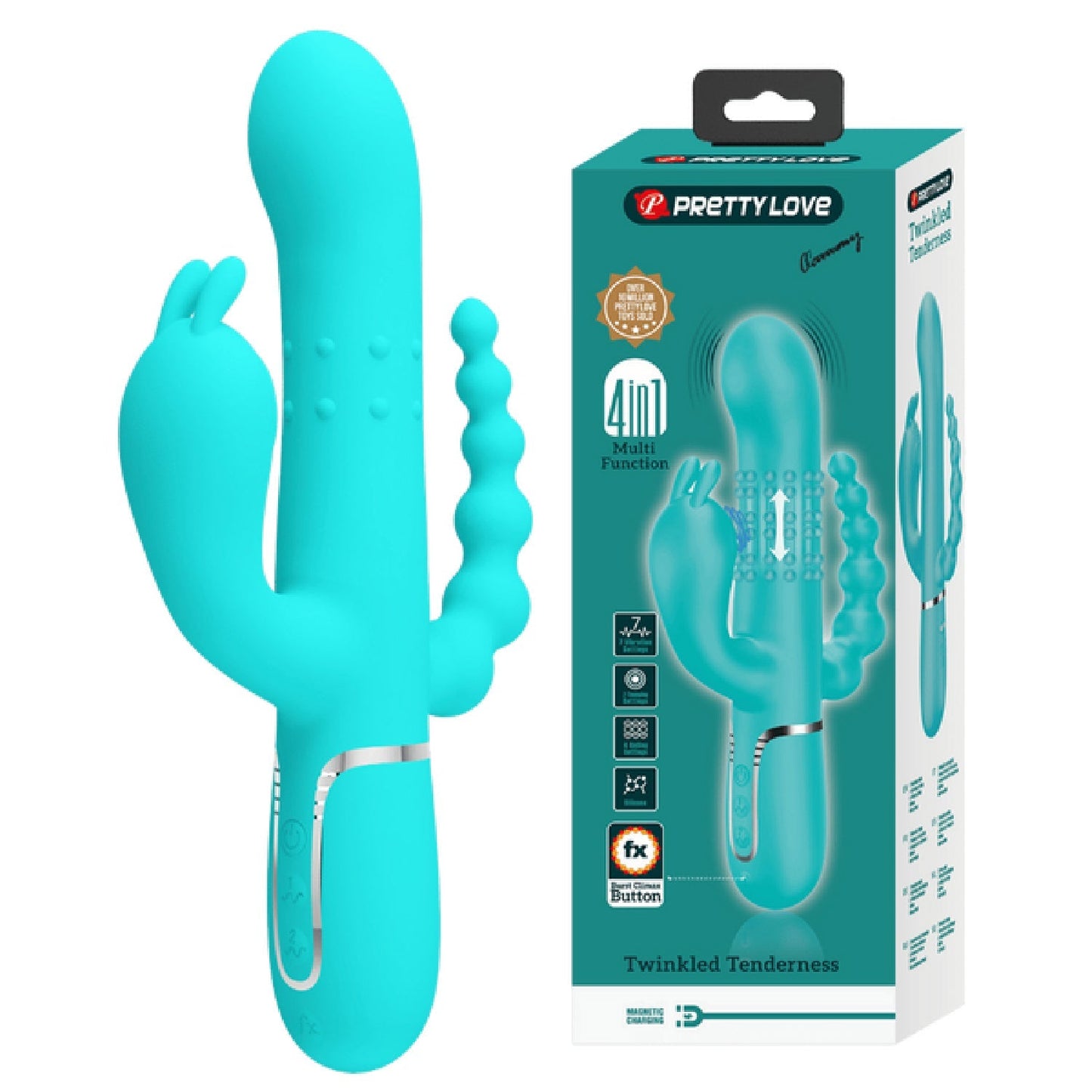Pretty Love Cammy 4-in-1 – Multi-Function Rabbit Vibrator with Anal Stimulator > Vibrators > Ladies > Rabbit Multi - Tophatter Daily Deals