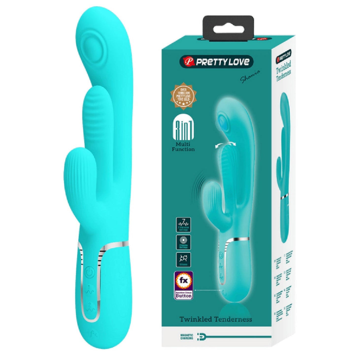 Shania 4in1 Multi-Function Rabbit Vibrator – Velvet Silicone 7 Vibration Settings > Vibrators > Ladies > Rabbit - Tophatter Daily Deals