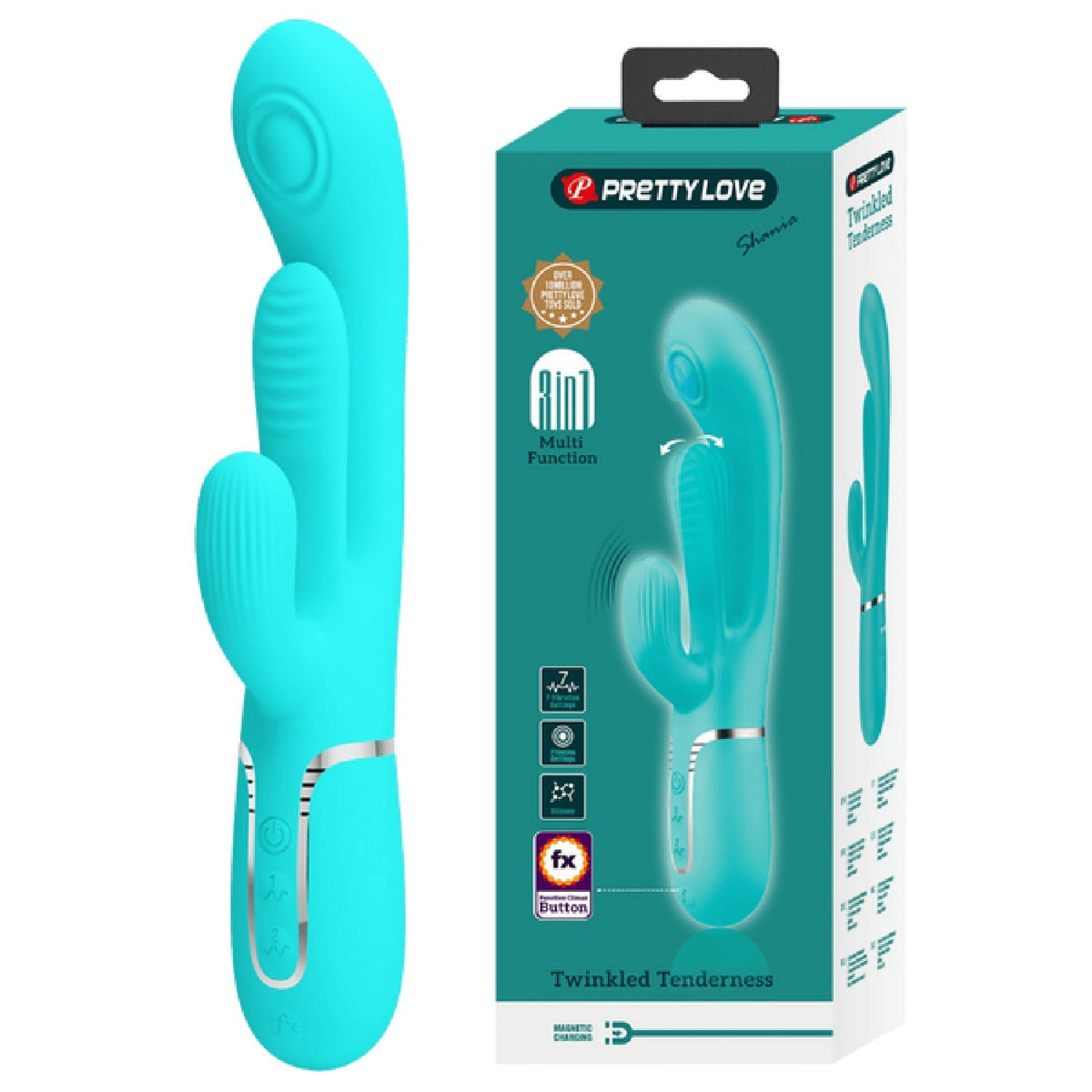 Shania 4in1 Multi-Function Rabbit Vibrator – Velvet Silicone 7 Vibration Settings > Vibrators > Ladies > Rabbit - Tophatter Daily Deals