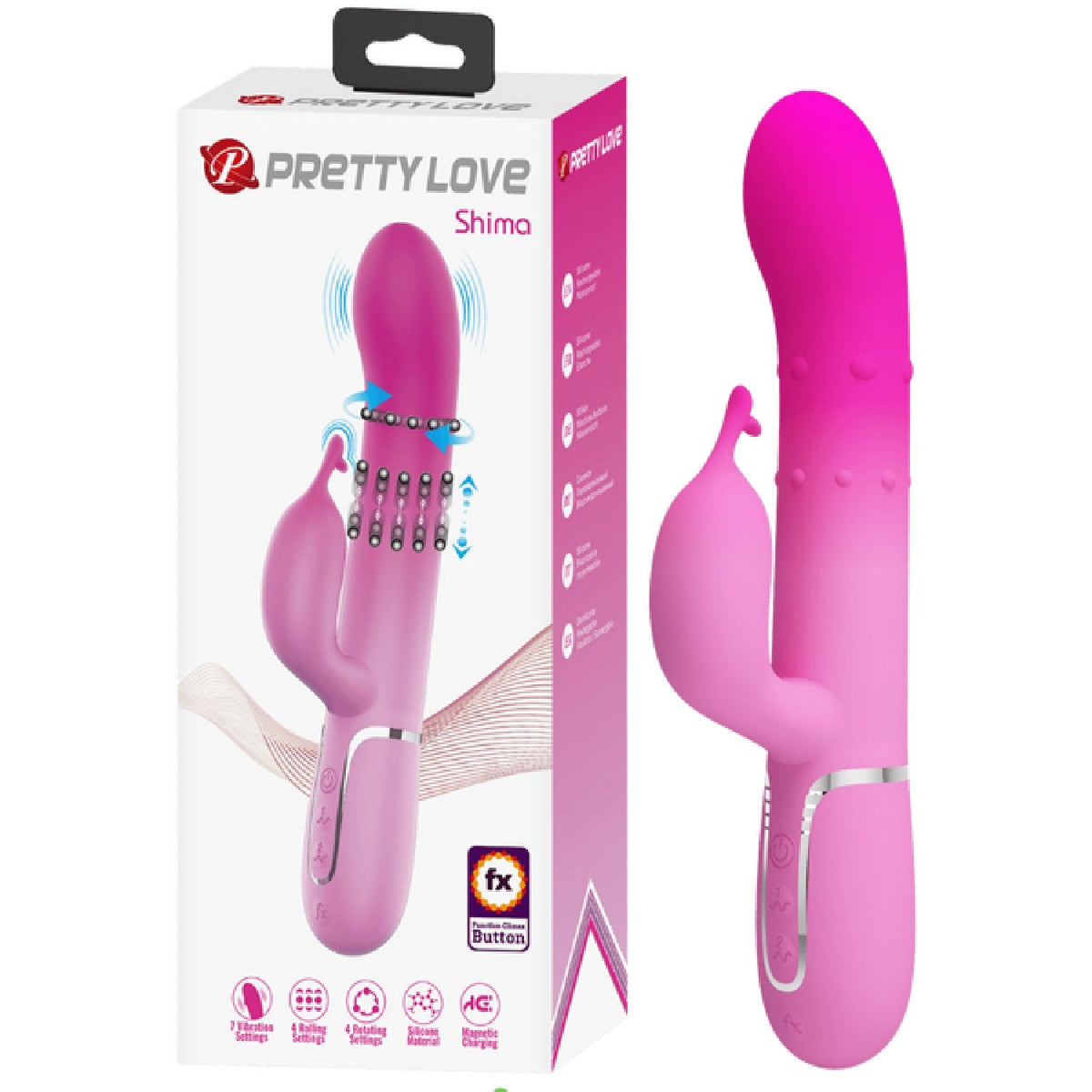 Pretty Love Shima Rechargeable – Rabbit Vibrator with Twin Motors and 7 Vibration Modes > Vibrators > Ladies > Rabbit - Tophatter Daily Deals