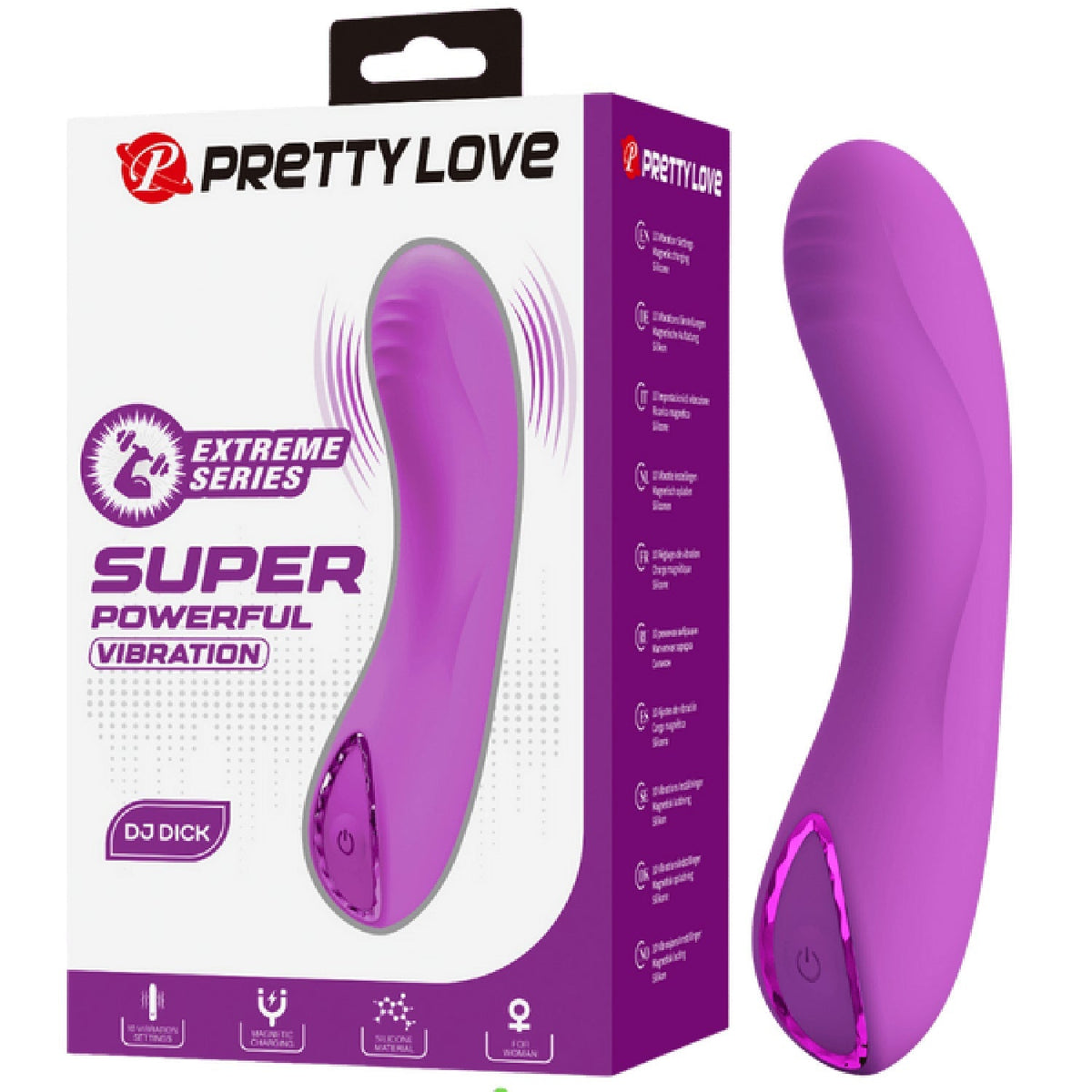 Rechargeable DJ Dick – Slim Silicone Vibrator with 10 Powerful Vibration Modes > Vibrators > Standard Vibrators - Tophatter Daily Deals