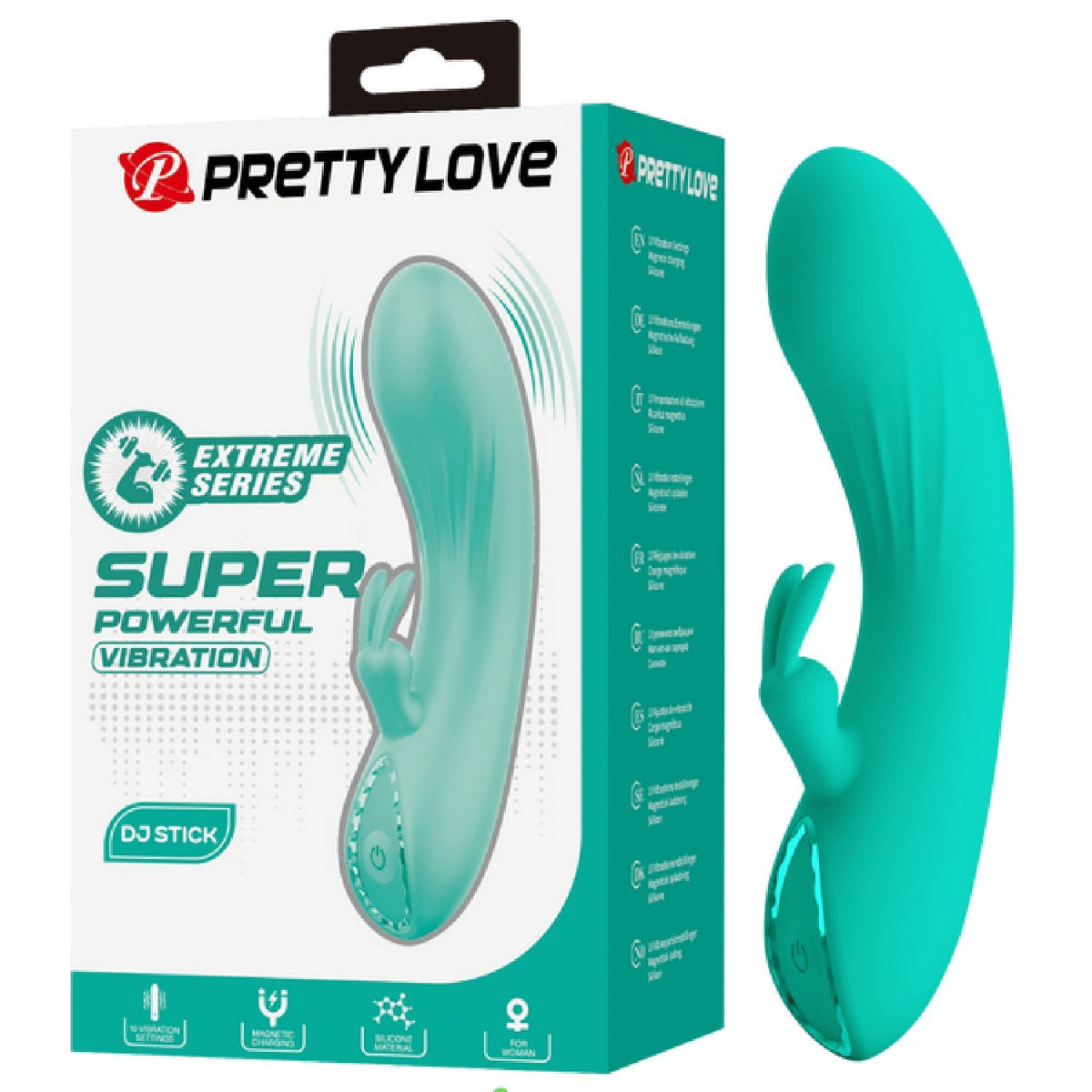 Rechargeable DJ Stick – 10 Function Slim Silicone G-Spot Vibrator > Vibrators > G-Spot - Tophatter Daily Deals