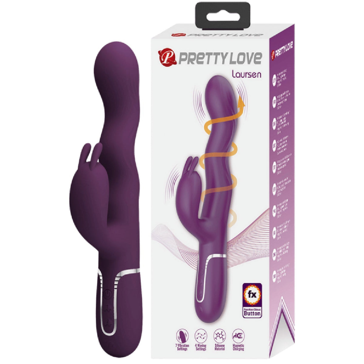 Laursen Rechargeable – Luxury Magnetic Charging G-Spot and Clitoral Vibrator > Vibrators > Ladies > Rabbit - Tophatter Daily Deals